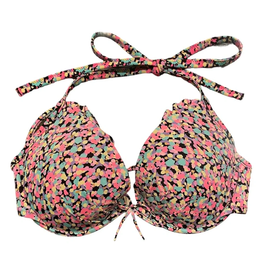 Sexy Bikini Top Victoria’s Secret Colorful Padded String Bikini Pink Blue Black